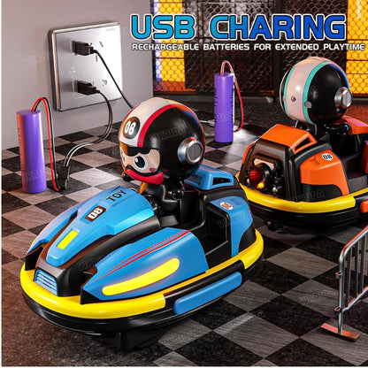 Nuivora DualRacer™ RC Bumper Cars - Lights, Music & Spray Effects – Interactive Battle Fun for All Ages