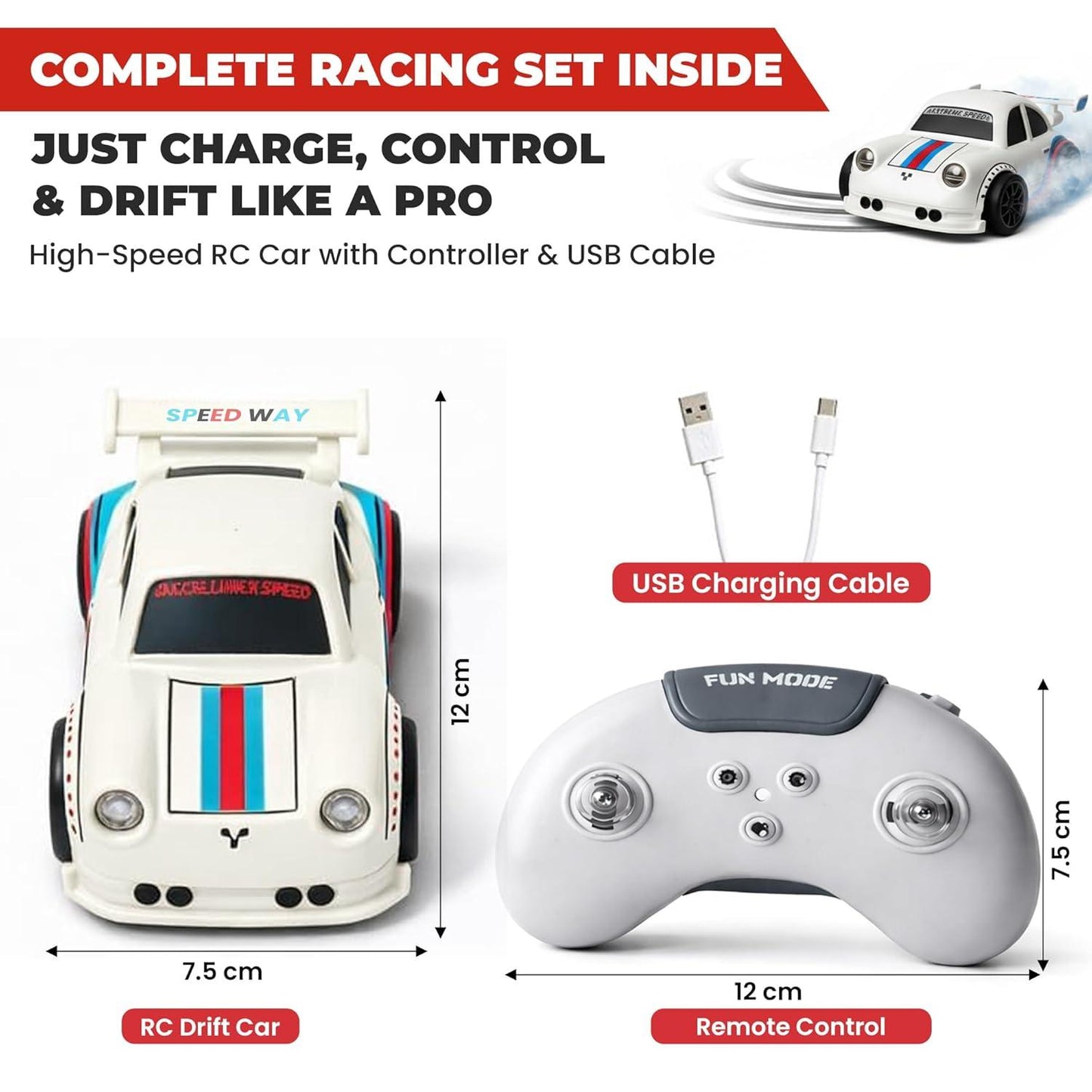 DriftMate™- Follow Me Smart Drift Rc Car 2.4ghz