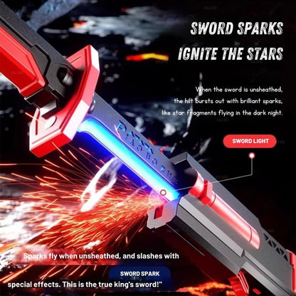 StrikeBlaze™ Rechargeable LED Sword with Smoke & Spark Effects