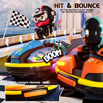 Nuivora DualRacer™ RC Bumper Cars - Lights, Music & Spray Effects – Interactive Battle Fun for All Ages