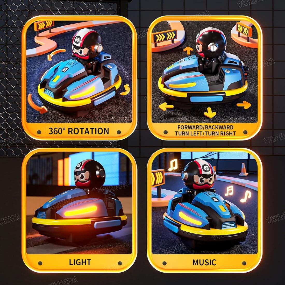 Nuivora DualRacer™ RC Bumper Cars - Lights, Music & Spray Effects – Interactive Battle Fun for All Ages
