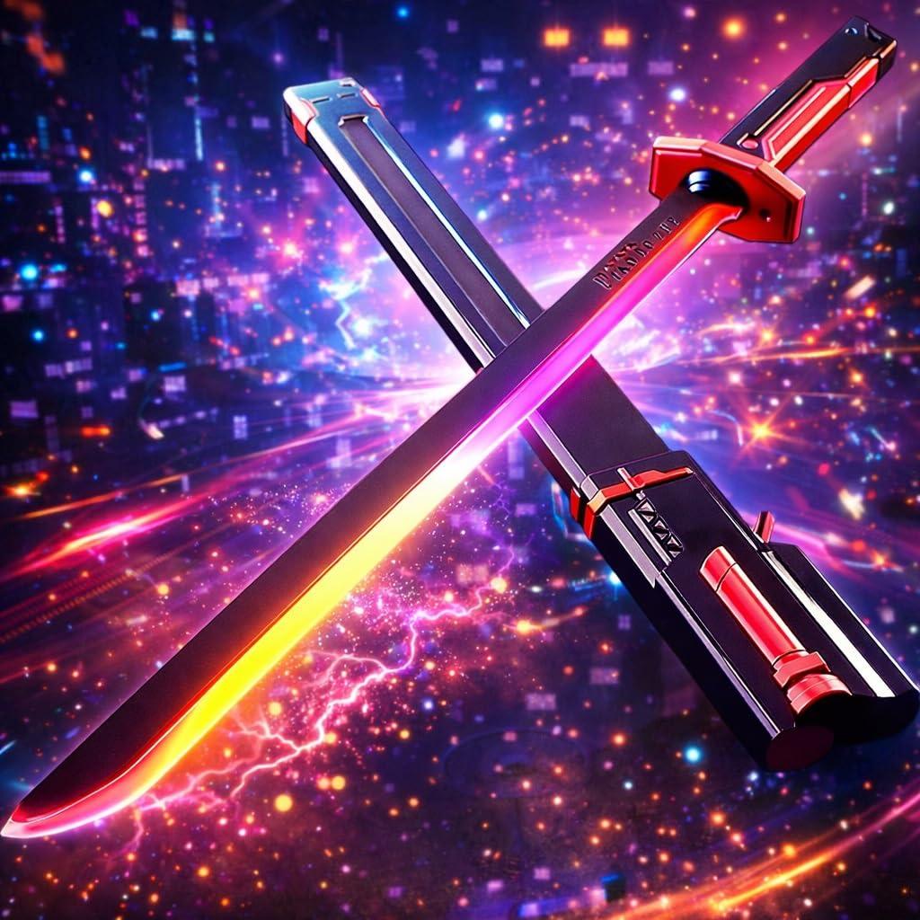 StrikeBlaze™ Rechargeable LED Sword with Smoke & Spark Effects