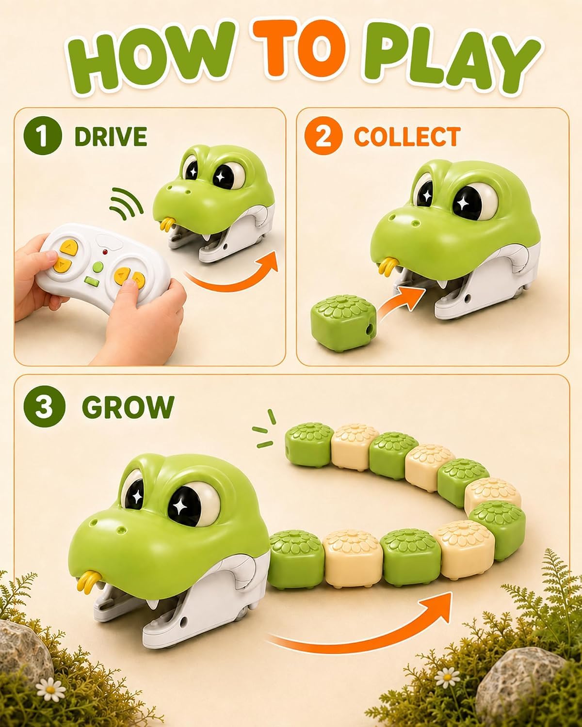 SnakeStrike™ – Interactive RC Snake | 2-Player & 4-Player Battle Set