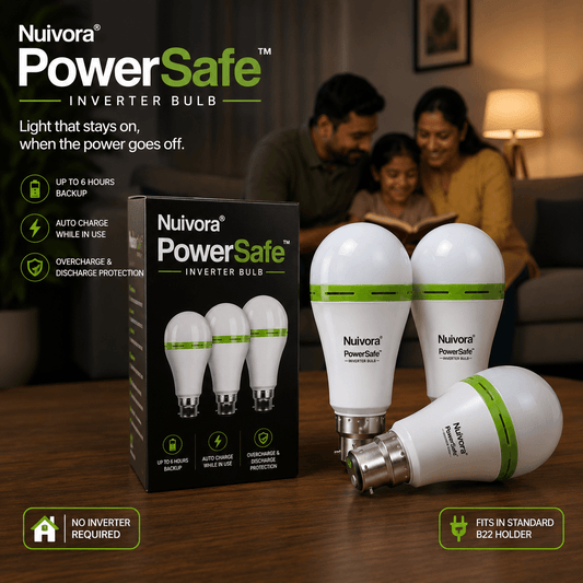 Nuivora PowerSafe™ Inverter Bulb - Protection Against Unexpected Power Cuts.