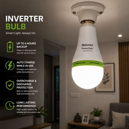 Nuivora PowerSafe™ Inverter Bulb - Protection Against Unexpected Power Cuts.