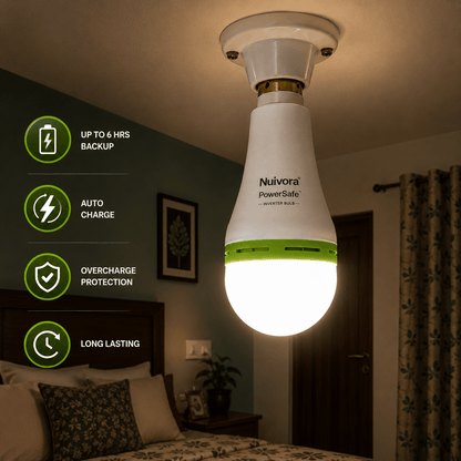 Nuivora PowerSafe™ Inverter Bulb - Protection Against Unexpected Power Cuts.