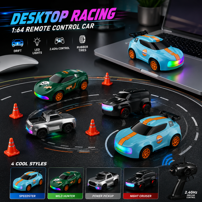 DeskDrift™ Pro – Mini RC Drift Car - Drift, Race & Dock 1:64