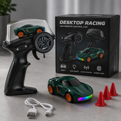 DeskDrift™ Pro – Mini RC Drift Car - Drift, Race & Dock 1:64