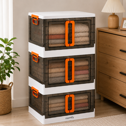 Roomify™ Premium Foldable Storage Organizer – 2,3 Layer Double Door