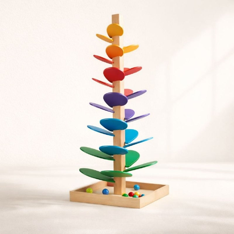 Nuivora Melody Tree™ | Montessori Wooden Musical Marble Run for Kids 3+ | Educational & Screen-Free Learning Toy
