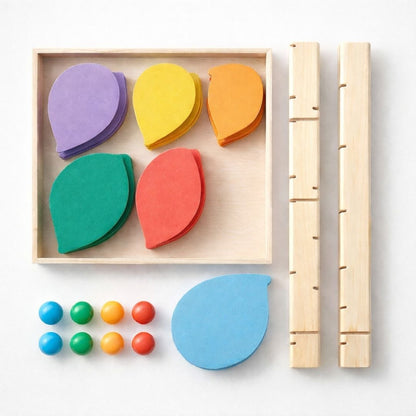 Nuivora Melody Tree™ | Montessori Wooden Musical Marble Run for Kids 3+ | Educational & Screen-Free Learning Toy
