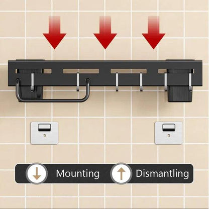 Wall Mounted Magnetic Knife Holder & Cutlery Organizer