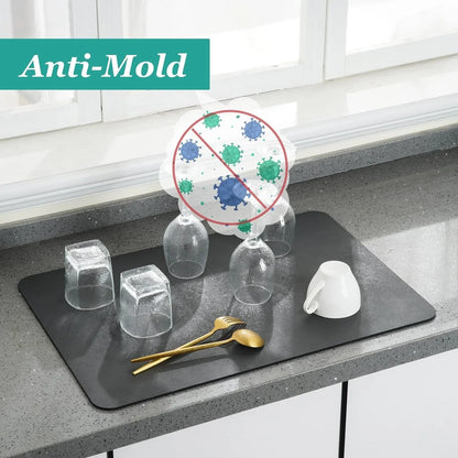 Nuivora Superdry Washable Kitchen Dish Drying Mat