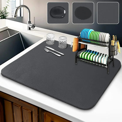 Nuivora Superdry Washable Kitchen Dish Drying Mat